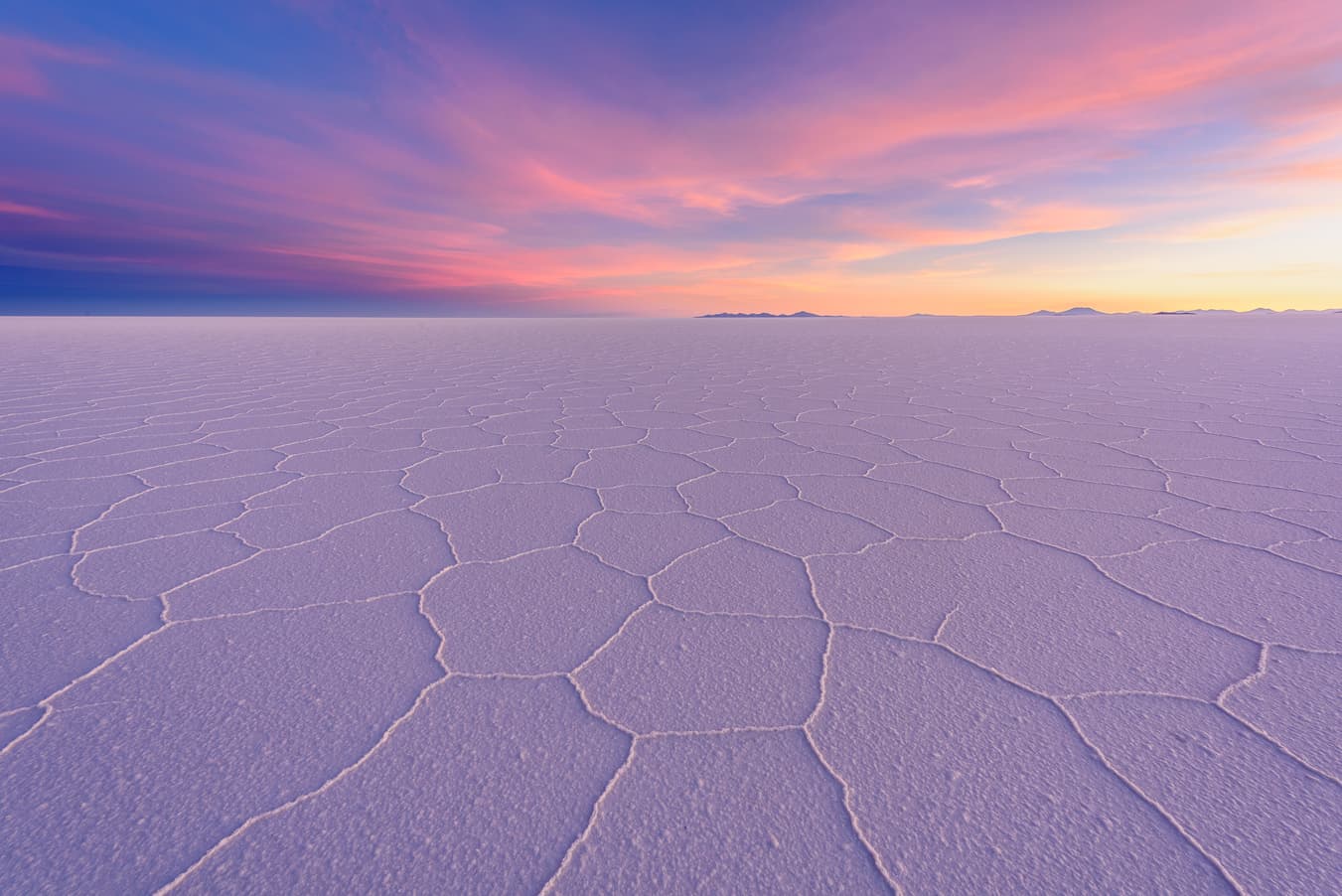 salt lake uyuni salar sunset