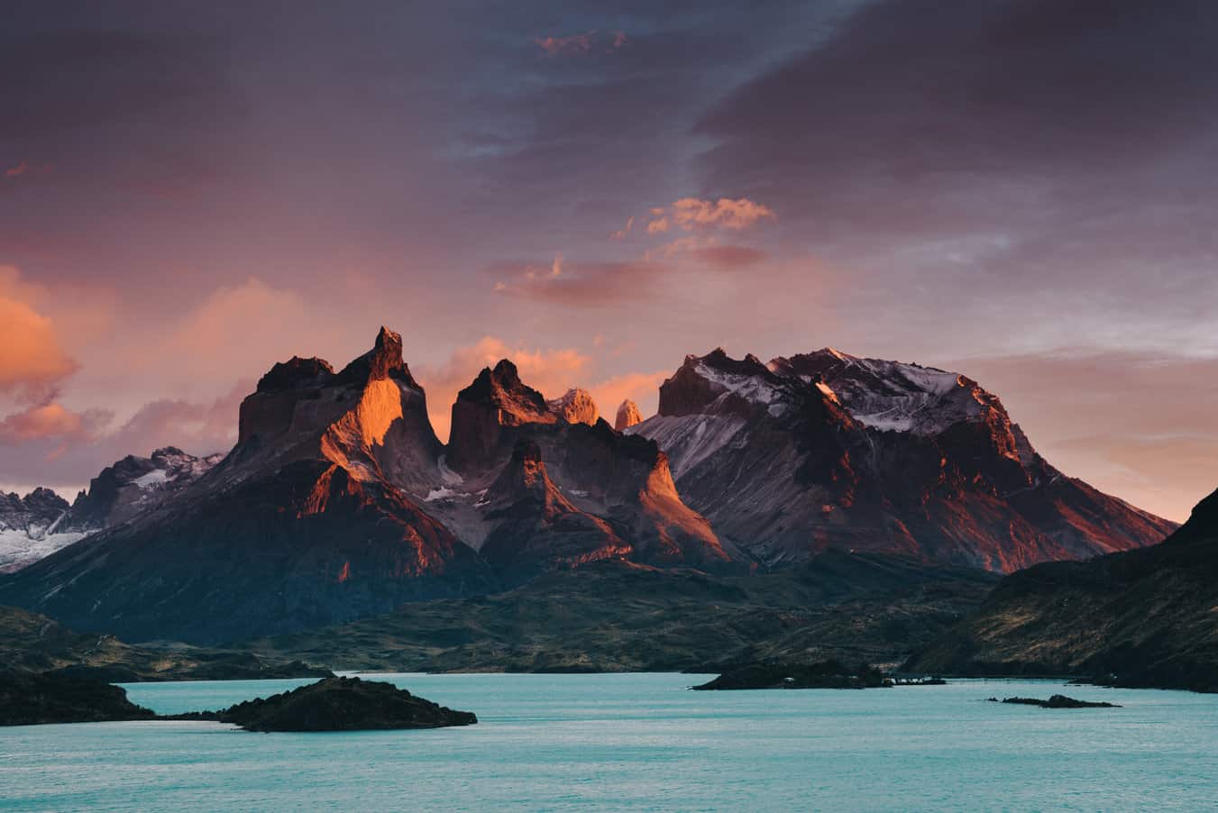 Sunrise Torres del Paine Patagonia Chile